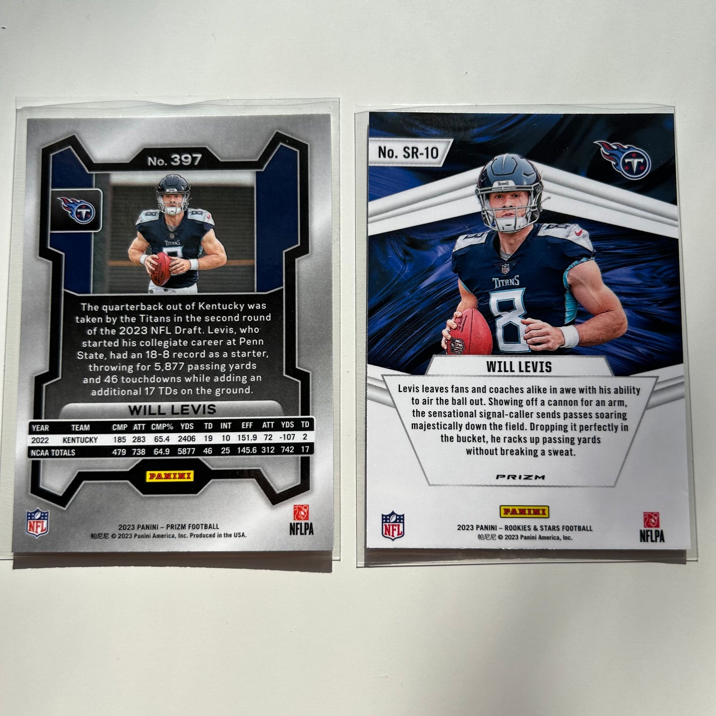 WILL LEVIS LOT - STELLAR ROOKIES + PRIZM BASE