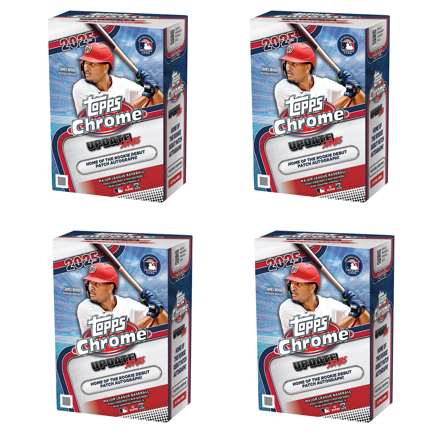 (4x) 2025 Topps Chrome Update Blaster Box Break!