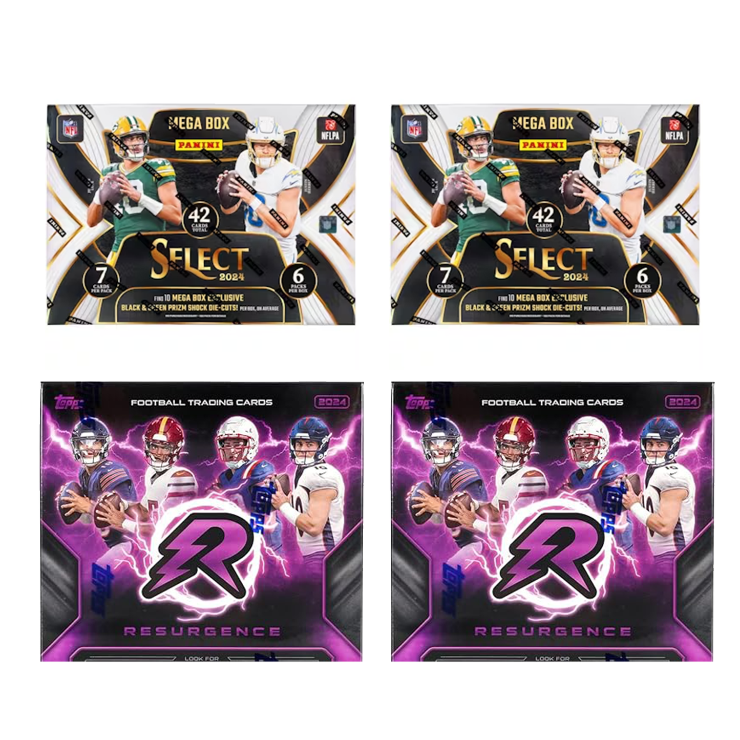 (2x) 2024 Select Mega AND (2x) 2024 Resurgence Mega